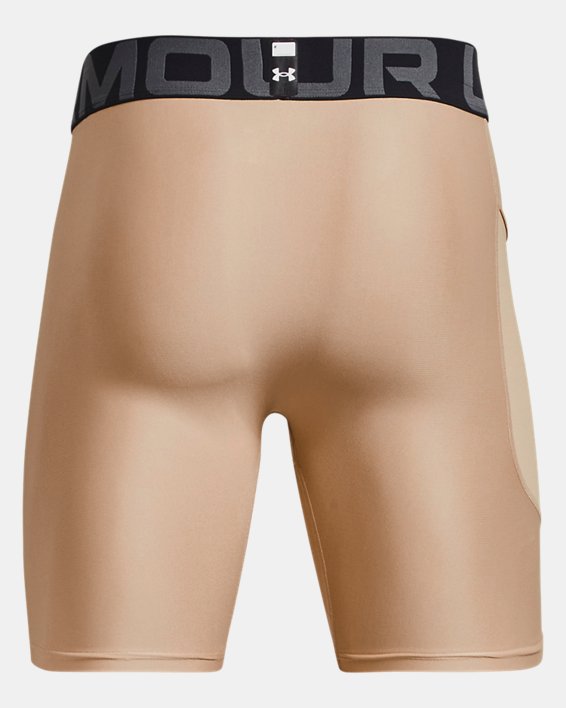Men's HeatGear® Armour Compression Shorts, Brown, pdpMainDesktop image number 5